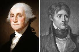 Portraits of George Washington and Napoleon Bonaparte side by side