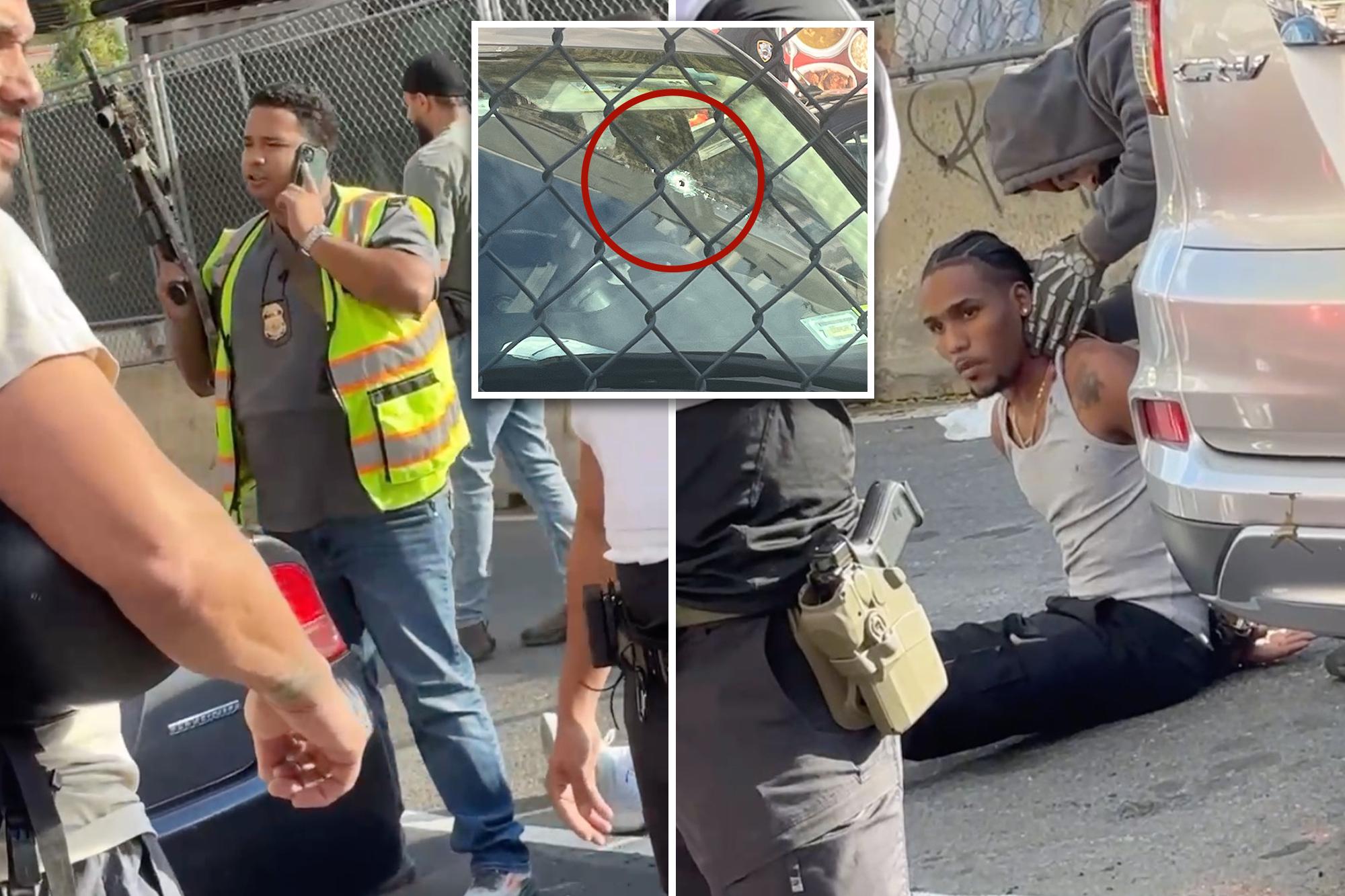 Featured image related to ICE agent shoots, wounds ‘criminal illegal’ migrant in NYC with boy, 5, sitting in back of his